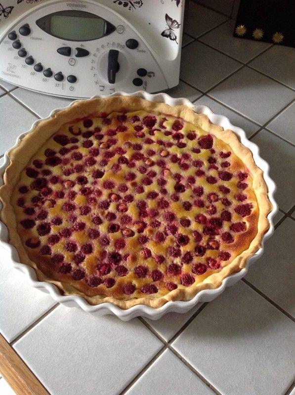 Tarte Aux Framboises Et Chocolat Blanc